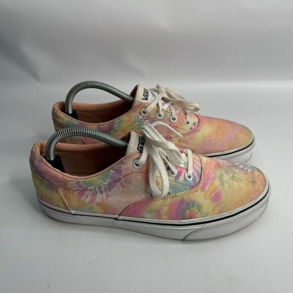 Women’s Vans Ward Psychedelic Tie Dye Skate‎ Casual Low top Sneakers Size 10 - Picture 1 of 7